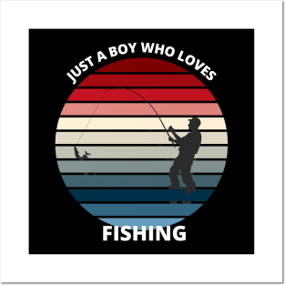 just fishing Posters and Art